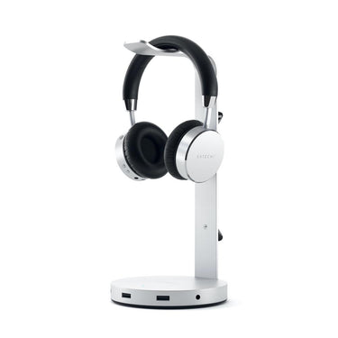 satechi aluminium headphone stand hub